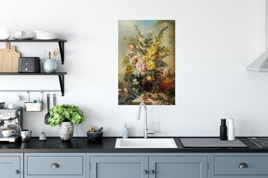 Affiche Grand vase à fleurs - Josep Mirabent - Maîtres anciens - 40x60 cm