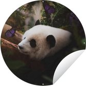 Tuincirkel Dieren - Jungle - Panda - 150x150 cm - Ronde Tuinposter - Buiten