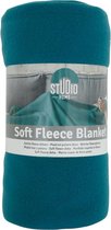 Studio Home Fleece Plaid - Extra Zacht - Polyester - 130 x 160cm - Turquoise