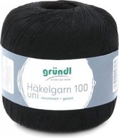 813-129 Haakgaren 100 6x100 gram zwart