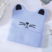 Yufish - Baby - Peuter - Warme Winter Muts - Beanie - Cat - Blauw