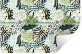 Stickers Stickers muraux - Plantes - Formes - Jungle - Motifs - 30x20 cm - Feuille adhésive