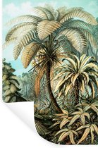 Muurstickers - Sticker Folie - Palmboom - Ernst Haeckel - 60x90 cm - Plakfolie - Muurstickers Kinderkamer - Zelfklevend Behang - Zelfklevend behangpapier - Stickerfolie