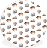 Cercle mural - Plastique - Coquille - Motifs - Couleurs - ⌀ 120 cm XXL