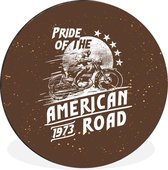 Wandcirkel - Muurcirkel - Vintage - Motor - Design - Aluminium - ⌀ 30 cm - Binnen en Buiten