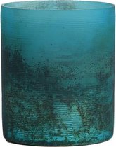 Light & Living Theelicht 9cm blauw-zwart VALERIO