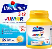 Davitamon Junior 3+ Kauwvitamines - multivitamine kinderen - multifruit - 120 tabletten
