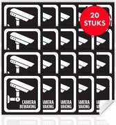 Brute Strength - Camerabewaking - Cameratoezicht sticker set - 13 cm - 20 stuks