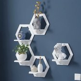 Hexagonale Muur hang plank voor pot | 6 zeshoek | ophangen | hangpot / plank aan de muur | 1 stuk |