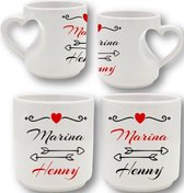 Set Love Mugs, Coffret Cadeau, Mariage, Personnel, Personnalisé Love Mugs