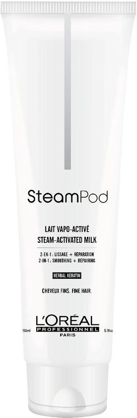 10x L'Oréal Steampod 3.0 Smoothing Milk - fijn haar 150ml - L’Oréal Professionnel