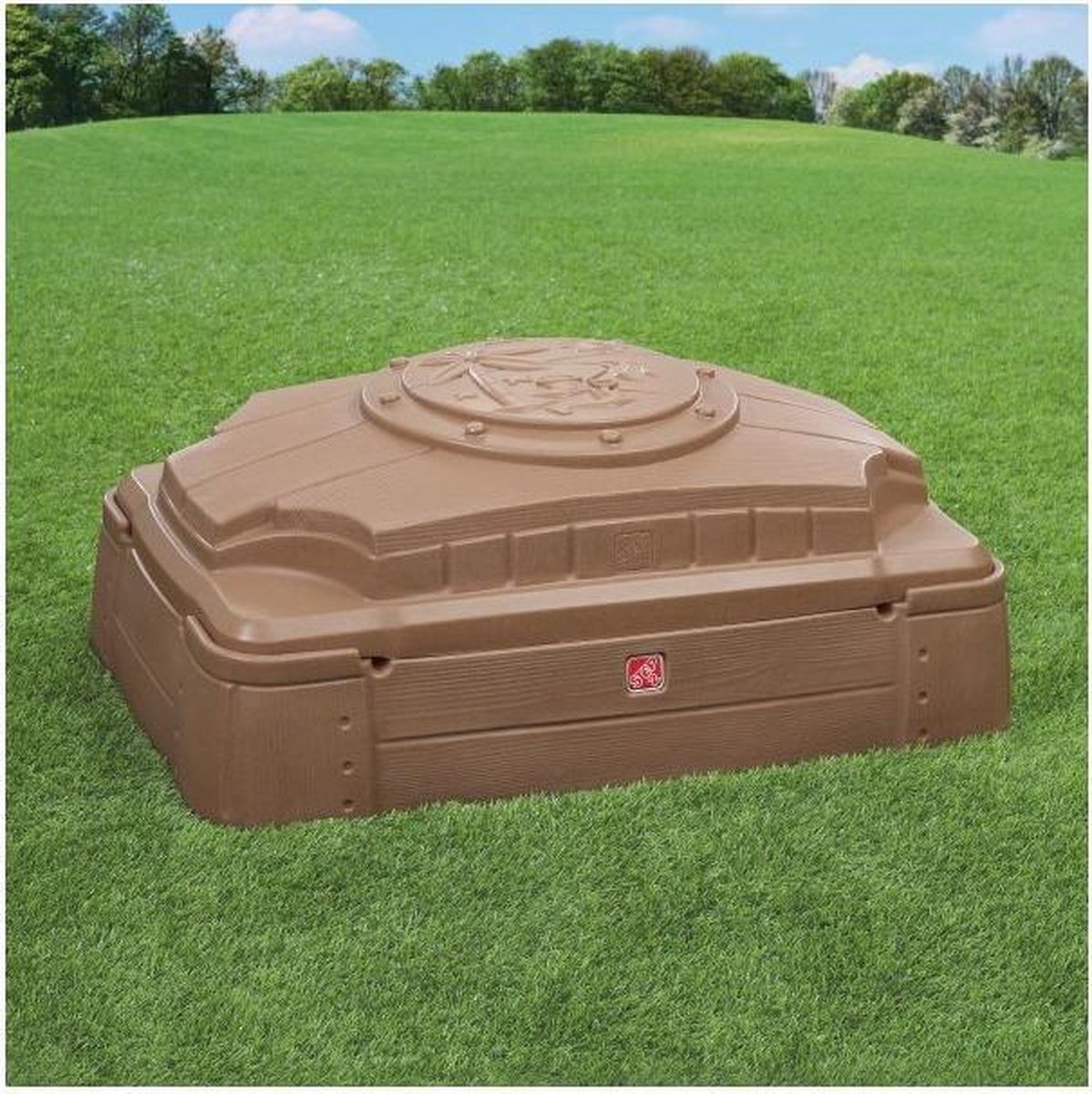 Step2 Play & Store Zandbak - Met Deksel en Zitbankjes - Zandbak van plastic / kunststof voor kinderen - Voor 91 kg zand — afbeelding 12