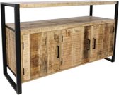 Dressoir - Sideboard - Industrieel - Kast - Kasten - Halmeubel - Mangohout - 130 cm breed