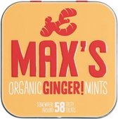 Max s Organic Mints | Ginger | 8 x 35 gram