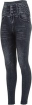Legging Jegging Dames - Jeans Grijs - Maat S/M