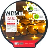 WDMT™ Cluster verlichting rol | 1.500 LED lampjes / Kerstverlichting voor binnen en buiten | 30 + 5 meter snoer | 8 lichtfuncties + timer