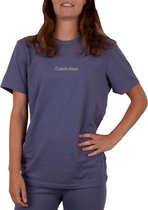 Calvin Klein Calvin Klein S/S Crew Neck Shirt  T-shirt - Vrouwen - paars/wit