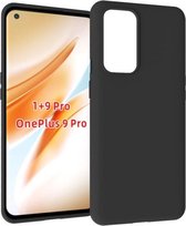 Hoesje OnePlus 9 Pro - Siliconen - OnePlus 9 Pro Hoesje Zwart Siliconen Case