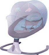 Efficiënte elektrische babyschommel met ingebouwde bluetooth + afstandsbediening Blauw