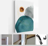 Set of 3 creative minimalist hand painted illustrations for wall decoration, postcard or brochure design - Modern Art Canvas - Vertical - 1820687585 - 80*60 Vertical