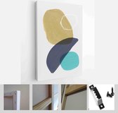 Set of 3 creative minimalist hand painted illustrations for wall decoration, postcard or brochure design - Modern Art Canvas - Vertical - 1820687582 - 50*40 Vertical