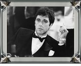 By Kohler Fotolijst/schilderij Al Pacino Sigaret glas/spiegel 80x60x4.5cm (104707)