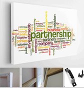 Partnership and business concept in tag cloud on white - Modern Art Canvas - Horizontal - 107965811 - 80*60 Horizontal