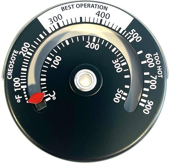 Magnetische pijp Thermometer t.b.v. de kachelpijp - TT