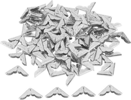 Kunststof Hoekbeschermers, Zwart, 22 x 40 mm (max. bandbreedte x vleugelbreedtes), met Spike