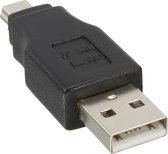 USB Mini B (m) - USB-A (m) adapter - USB2.0 / zwart