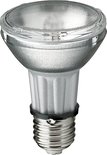 Philips PAR20 lamp met geribbeld glas en metalen fitting.
