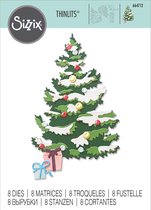 Sizzix Thinlits Snijmal Set - LayeRood Christmas Tree - 8 stuks