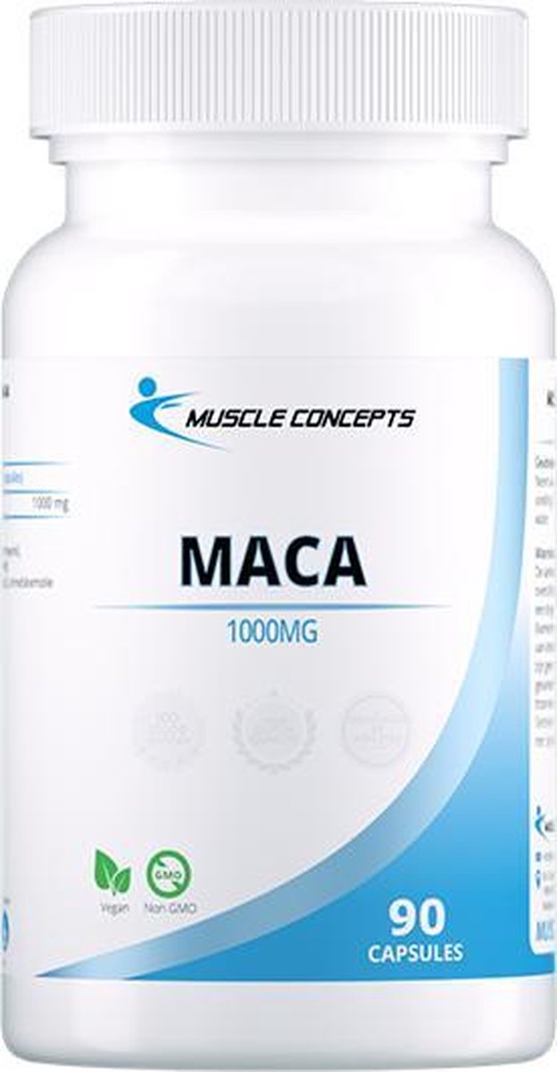 Goedkoopste MACA - Zuiver & Goed Opneembaar - 90 capsules | Muscle Concepts