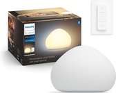 Philips Hue Wellner Tafellamp - White Ambiance - E27 - Wit - 8,5W - Bluetooth - incl. Dimmer Switch