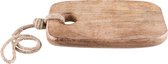 Clayre & Eef Decoratie snijplank 25*14 cm Bruin Hout Borrelplank Tapasplank Serveerplank