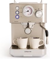 CREATE THERA CLASSIC - Espressomachine - Zilver - Geschikt voor Espresso, Latte Macchiato & Cappuccino