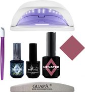 GUAPÀ® GELLAK STARTERSPAKKET | Led Lamp gelnagels | Gellak Set | Pink Gellaç | Gellak Paars | Marshmallow