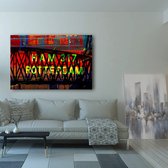 "Fantasie - De Hef - Rotterdam" | Rene Schuite | 150 x 100cm | Foto op helder plexiglas | Blind ophangsysteem