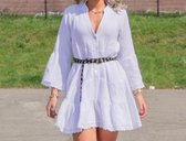 Michelle Dress White - Jurk - Wit - One Size - Luvee Fashion