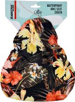 Waterproof fietszadelhoes Tropische bloemen - Multicolor - PVC - Rekbaar - Zadelhoes- Fietshoes - Zadel -