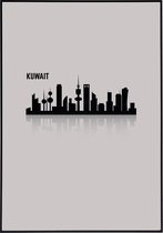 Poster van de skyline van Kuwait - 13x18 cm