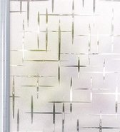 Raamfolie | Raamdecoratie | Privacy | 90x200 cm | Zelfklevend | Melkglas