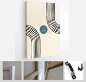 Abstract Illustration in Minimal Style for Wall Decoration Background. Mid century modern minimalist art print - Modern Art Canvas - Vertical - 1874434306 - 80*60 Vertical