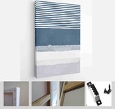 Set of Abstract Hand Painted Illustrations for Postcard, Social Media Banner, Brochure Cover Design or Wall Decoration Background - Modern Art Canvas - Vertical - 1883932879 - 50*4