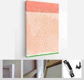 Set of Abstract Hand Painted Illustrations for Postcard, Social Media Banner, Brochure Cover Design or Wall Decoration Background - Modern Art Canvas - Vertical - 1883858431 - 80*6