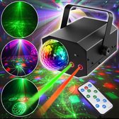 Party laser magic discobal staal - Disco stroboscoop projector op geluid - Afstandsbediening - LED feestverlichting - Gadgetpanda