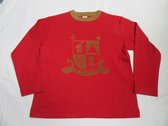 petit bateau , jongens , t-shirt lange mouw , rood , ridder , 6 jaar 114