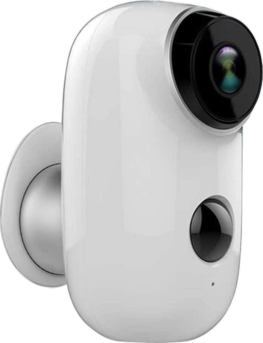 DrPhone IC-T3 – Security Camera – Draadloos Full HD - 2MP CMOS - 120° Kijkhoek – Waterdicht – Bewegingsdetectie – Nachtzicht – 6000 mAh - Wit