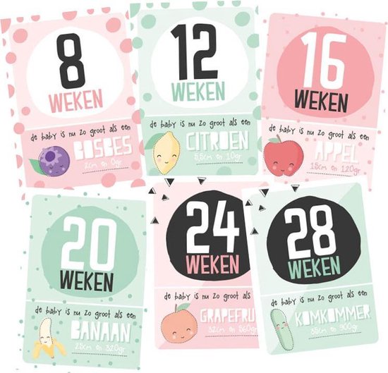 Mama milestone kaarten - zwangerschap — afbeelding 5