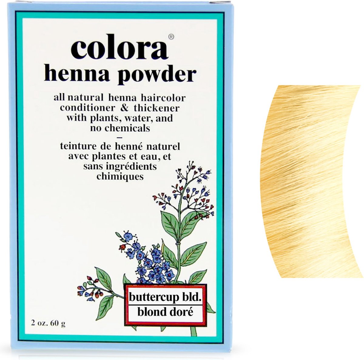 Colora Henna - Kleurpoeder - Buttercup Blonde - 60 gr